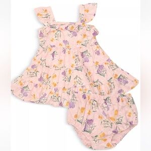 Angel Dear Girls' Daffodil Eyelet Dress - Baby 6-12 months NEW with tags